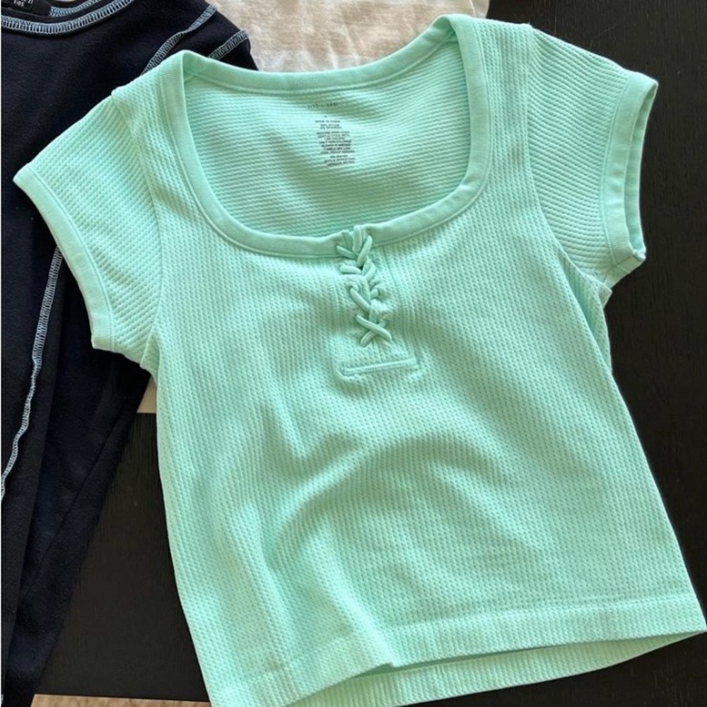 Mint Green Short Sleeve Top